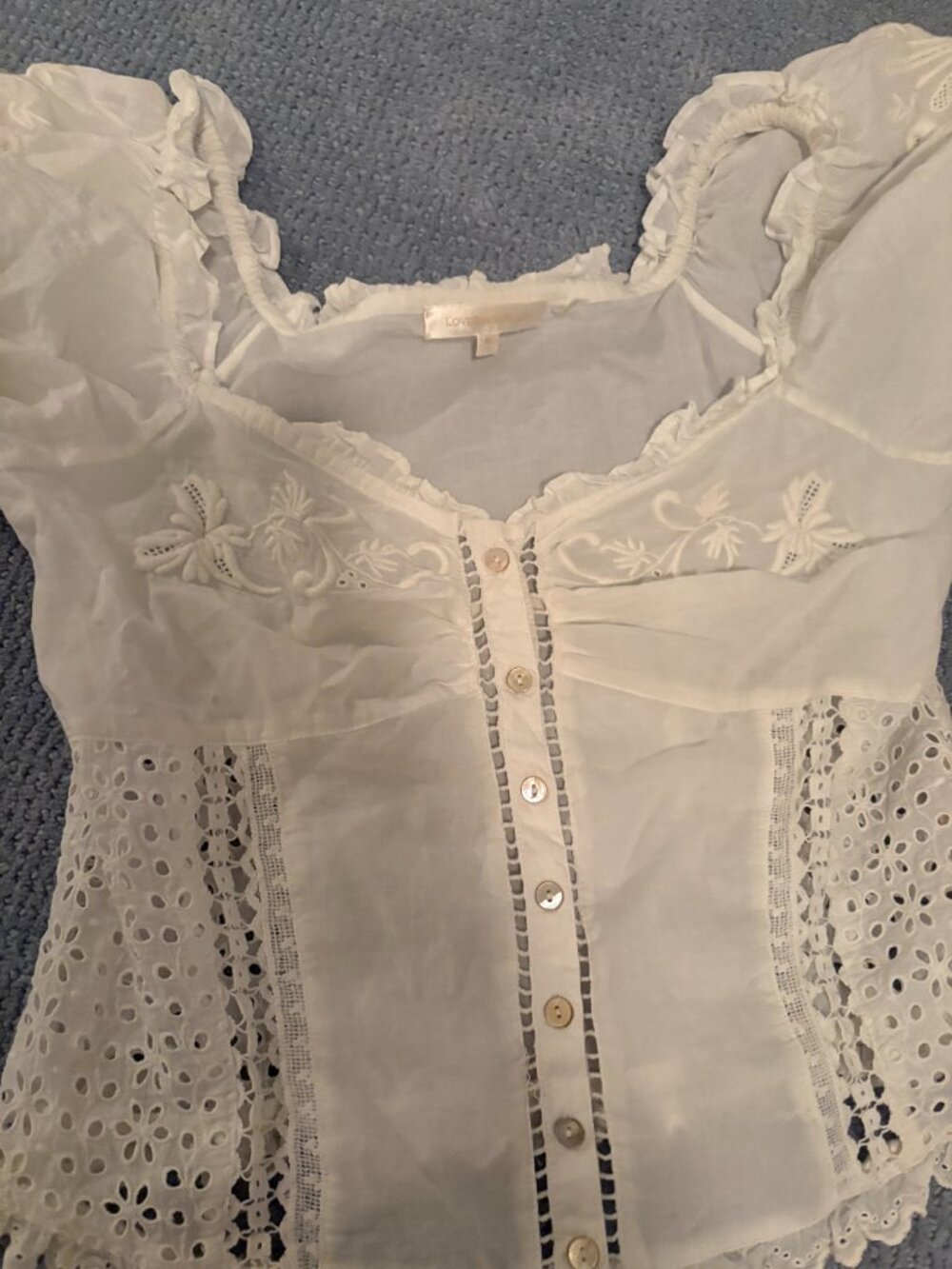 White LoveShackFancy Skirt Set Size M - Picture 3 of 6